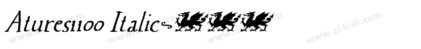 Atures1100 Italic字体转换